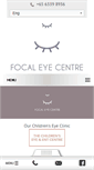 Mobile Screenshot of focaleyecentre.com